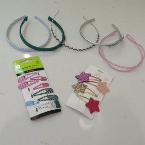 Headbands and selection of hair slides